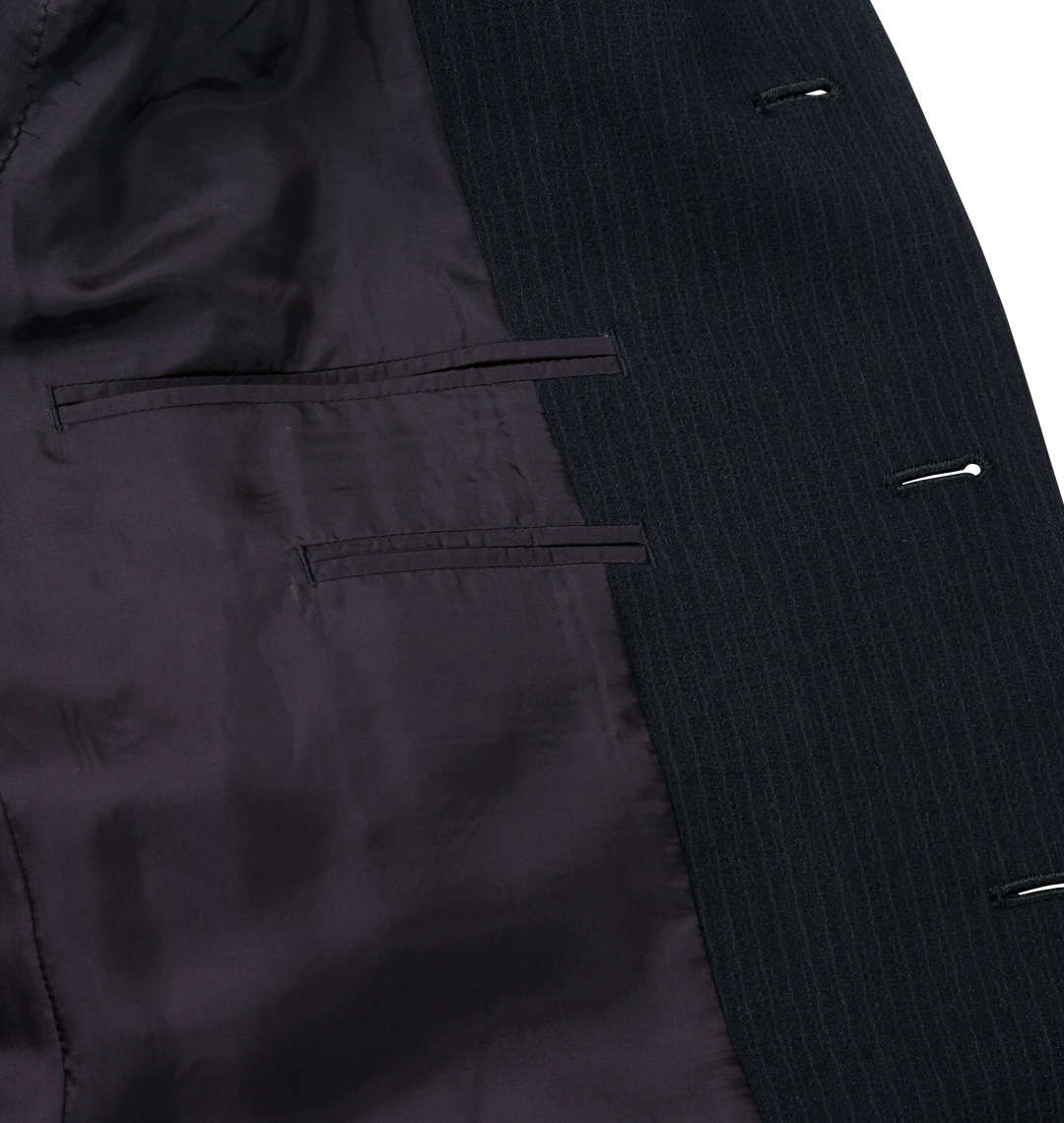 大きいサイズ メンズ  (マンチェス) 刺繍マオカラースーツ 左内ポケット