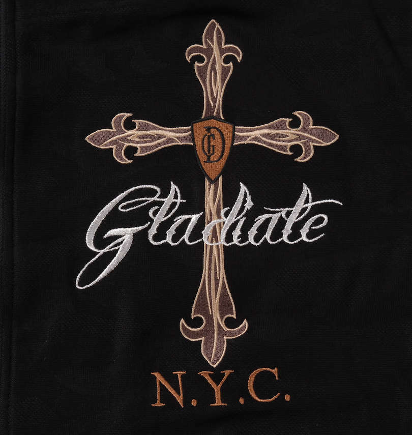 大きいサイズ メンズ GLADIATE (グラディエイト) カモフラジャガードジャージセット フロント刺繍