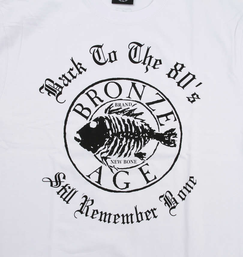 大きいサイズ メンズ BRONZE AGE (ブロンズエイジ) ロゴ半袖Tシャツ フロントプリント