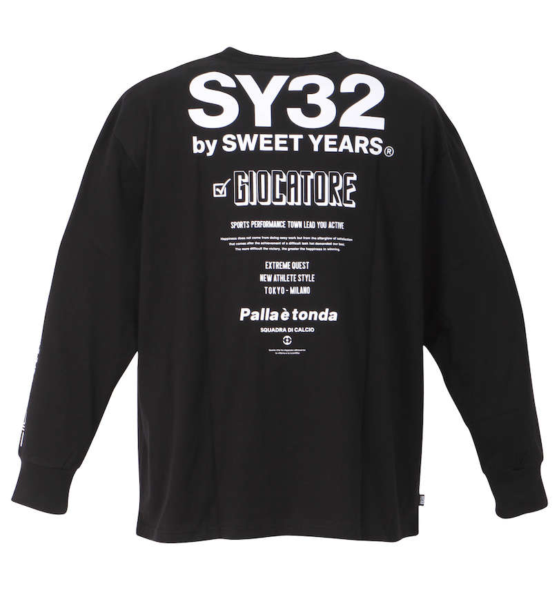 大きいサイズ メンズ SY32 by SWEET YEARS (エスワイサーティトゥバイスィートイヤーズ) ジョカトーレ長袖Tシャツ バックスタイル
