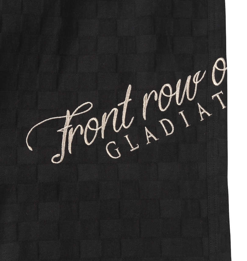 大きいサイズ メンズ GLADIATE (グラディエイト) ALL刺繍ブロックジャガードストレッチパンツ サイド刺繍