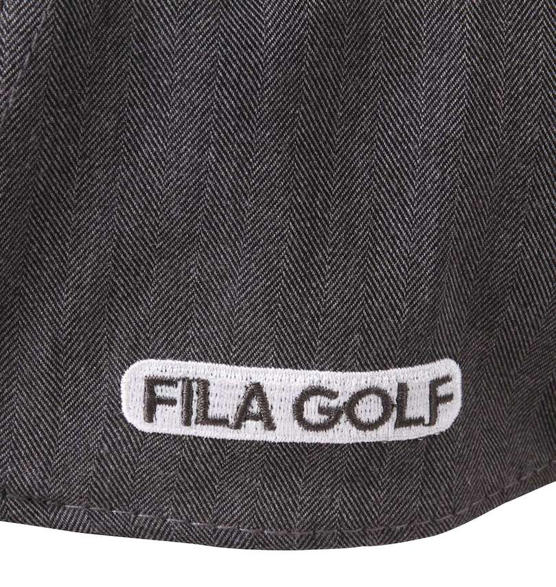 大きいサイズ メンズ FILA GOLF (フィラゴルフ) シャンブレーヘリンボーンキャップ 左サイド刺繍