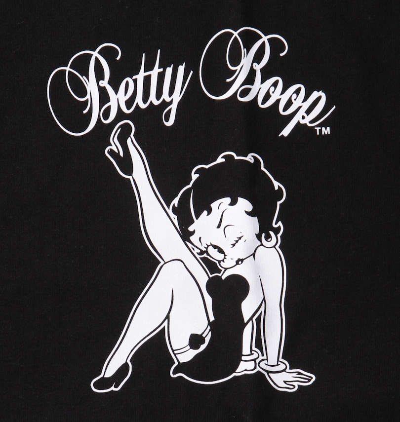 大きいサイズ メンズ BETTY BOOP (ベティ ブープ) 天竺プリント長袖Tシャツ 胸プリント