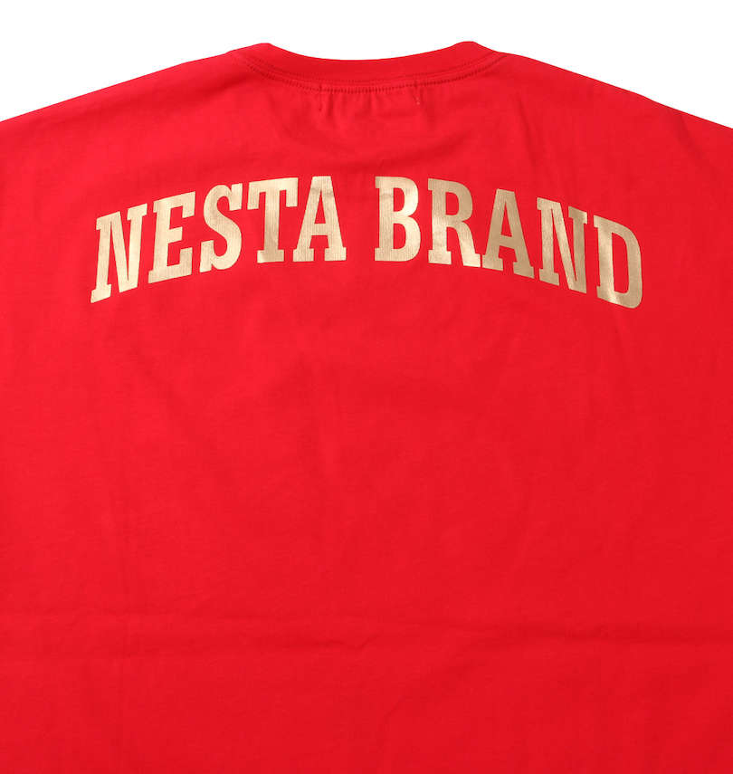 大きいサイズ メンズ NESTA BRAND (ネスタブランド) 箔プリント長袖Tシャツ 