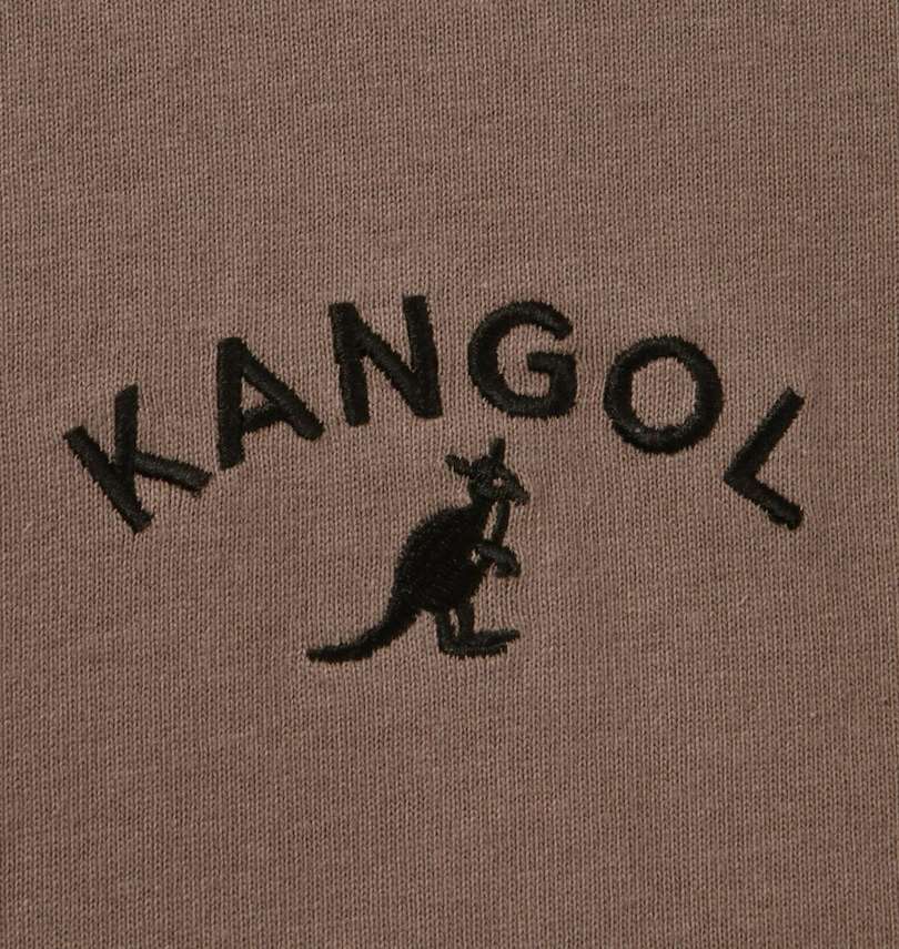 大きいサイズ メンズ KANGOL (カンゴール) 天竺フェイクレイヤード長袖Tパーカー 刺繍