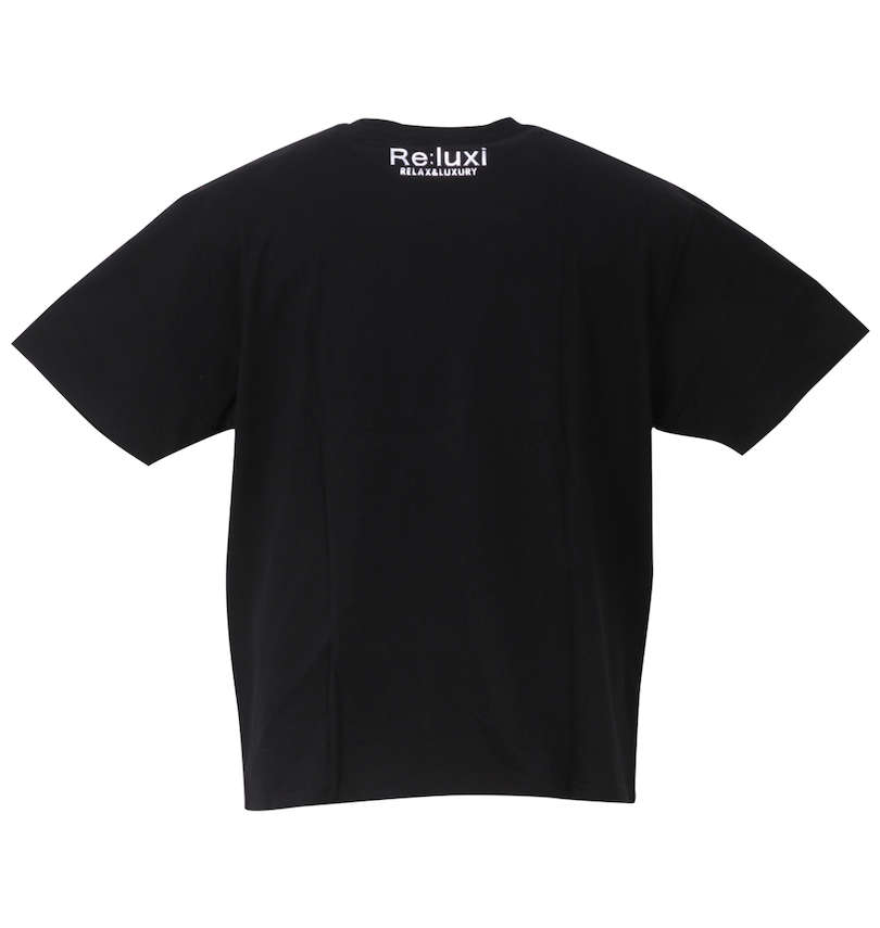 大きいサイズ メンズ Re:luxi (リラクシー) クロスロゴ半袖Tシャツ バックスタイル