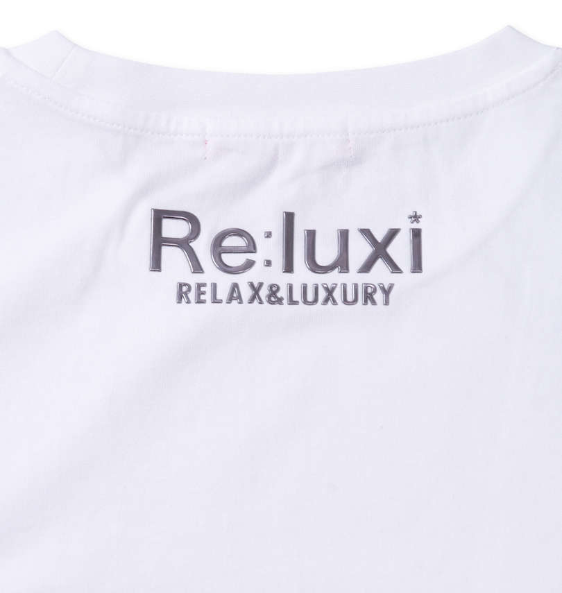 大きいサイズ メンズ Re:luxi (リラクシー) クロスロゴ半袖Tシャツ バックプリント