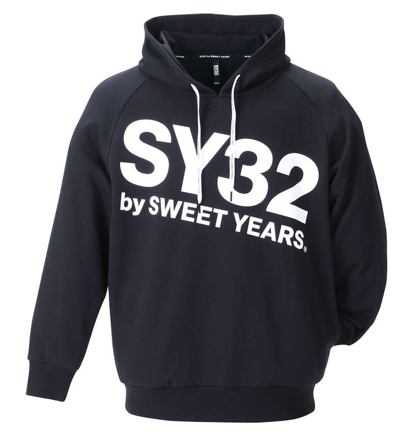 大きいサイズ メンズ SY32 by SWEET YEARS (エスワイサーティトゥバイスィートイヤーズ) ビッグロゴプルパーカー 