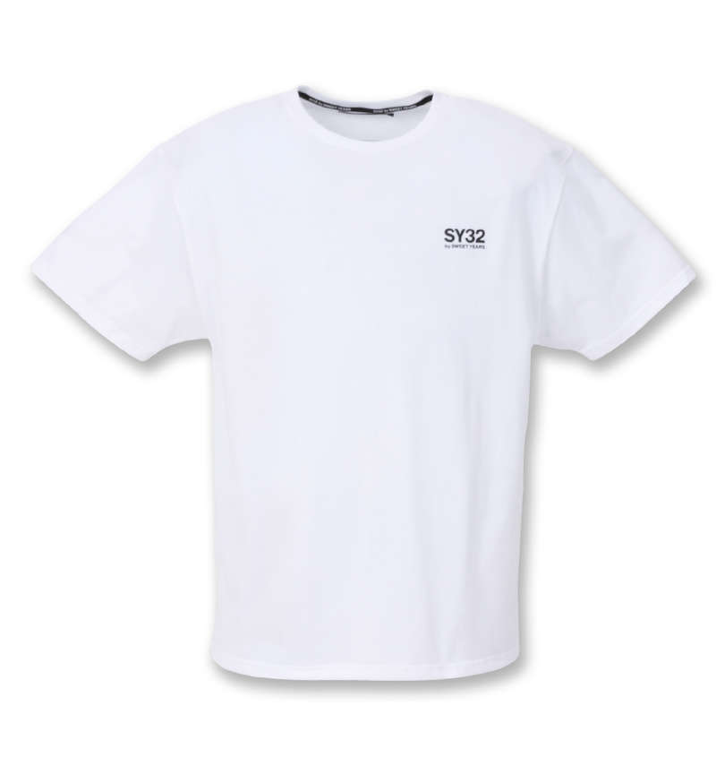 大きいサイズ メンズ SY32 by SWEET YEARS (エスワイサーティトゥバイスィートイヤーズ) NEWロゴバックプリント半袖Tシャツ 