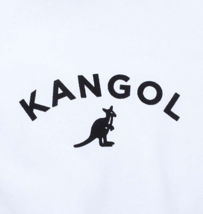 大きいサイズ メンズ KANGOL (カンゴール) フロッキープリント半袖Tパーカー フロッキープリント