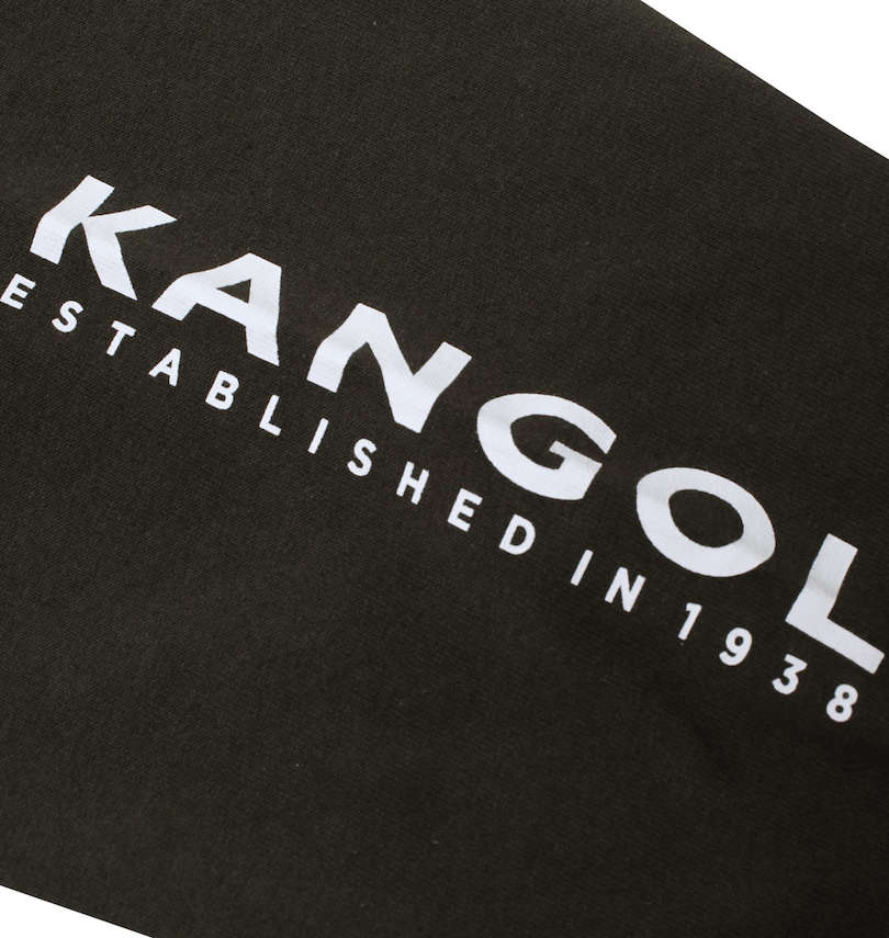 大きいサイズ メンズ KANGOL (カンゴール) 天竺フェイクレイヤード長袖Tパーカー プリント