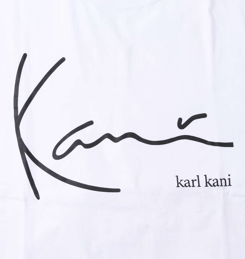 大きいサイズ メンズ KARL KANI (カール カナイ) 天竺半袖Tシャツ フロントプリント