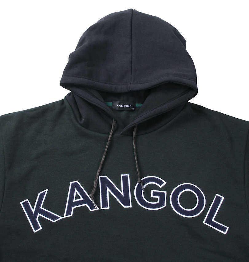 大きいサイズ メンズ KANGOL (カンゴール) 裏起毛プルパーカー フード