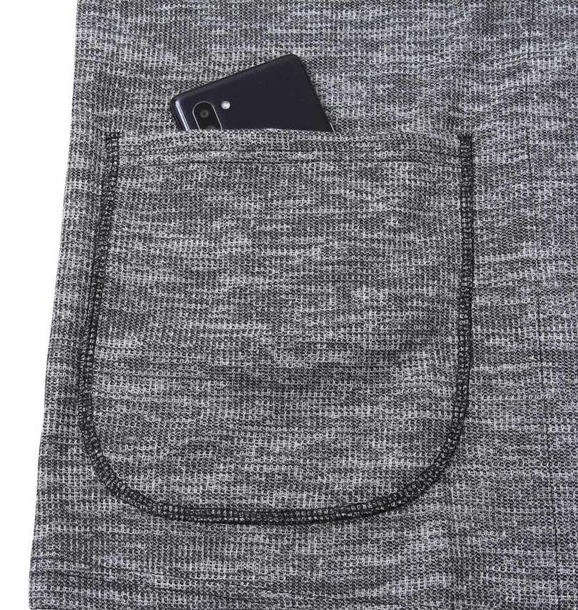 大きいサイズ メンズ launching pad (ランチングパッド) スラブ杢ワッフルショールジャケット+半袖Tシャツ ジャケットサイドポケット