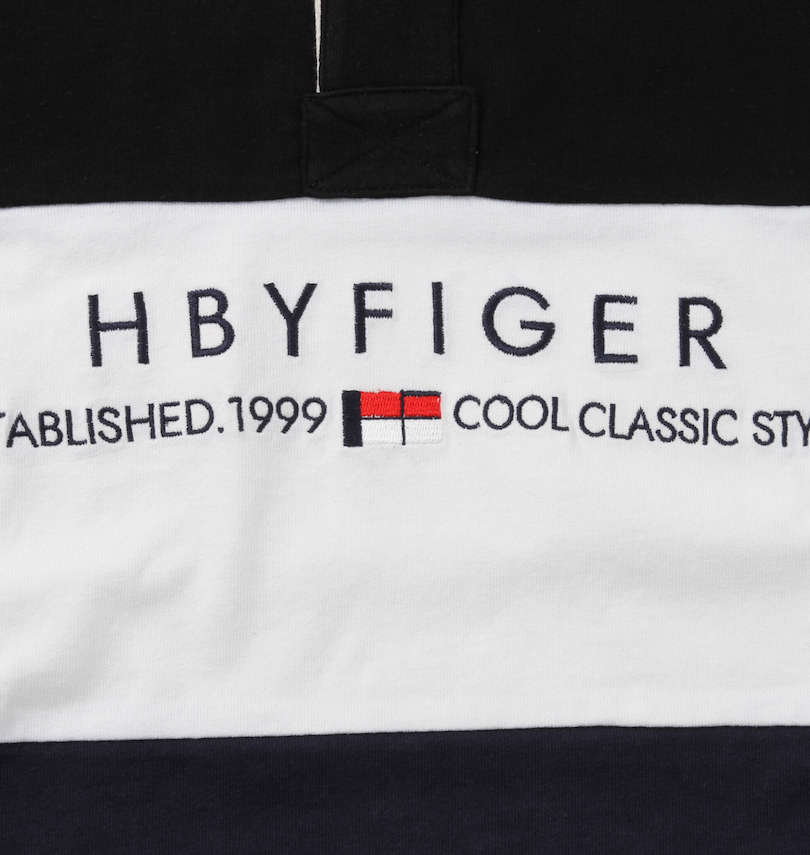 大きいサイズ メンズ H by FIGER (エイチバイフィガー) 切替長袖ラガーシャツ フロント刺繍