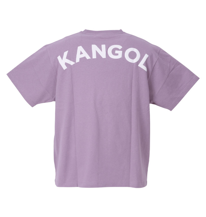 大きいサイズ メンズ KANGOL (カンゴール) 発泡プリント半袖Tシャツ バックスタイル