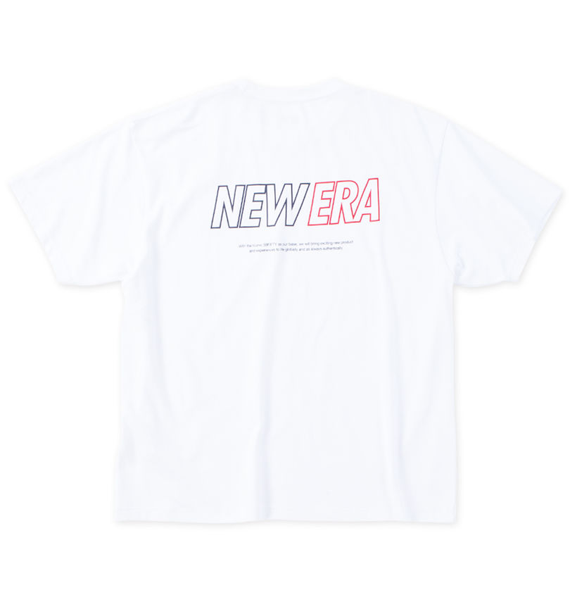 大きいサイズ メンズ NEW ERA (ニューエラ) PAロゴ半袖Tシャツ バックスタイル