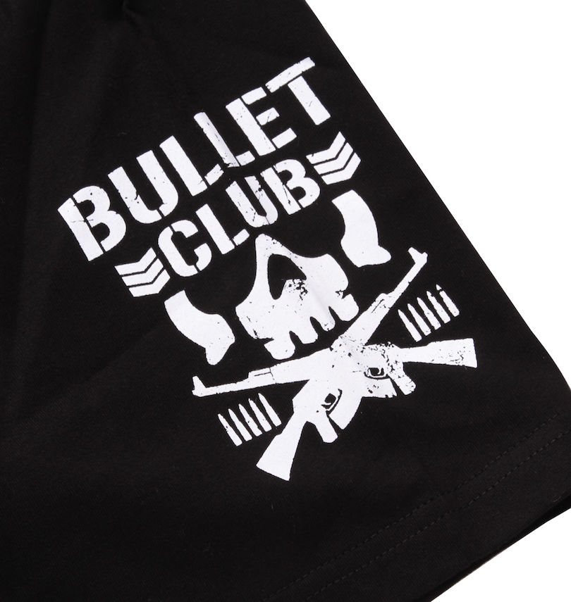 大きいサイズ メンズ 新日本プロレス (シンニホンプロレス) BULLET CLUB「EST.2013」半袖Tシャツ 袖プリント