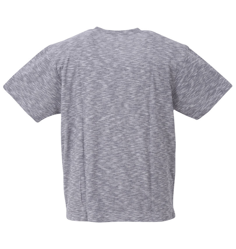 大きいサイズ メンズ Mc.S.P (エムシーエスピー) オーガニックコットン混スラブVネック半袖Tシャツ バックスタイル