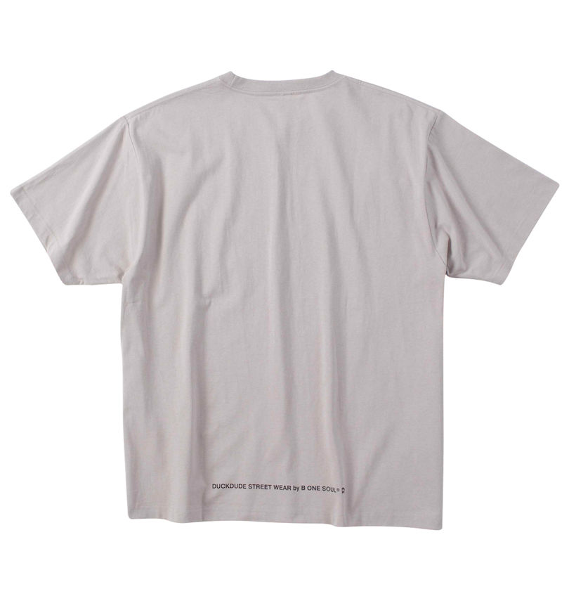 大きいサイズ メンズ b-one-soul (ビーワンソウル) DUCK DUDEスプラッシュ半袖Tシャツ バックスタイル