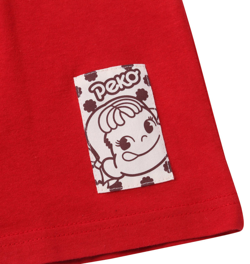大きいサイズ メンズ PeKo&PoKo (ペコ アンド ポコ) プリント半袖Tシャツ 裾ピスネーム