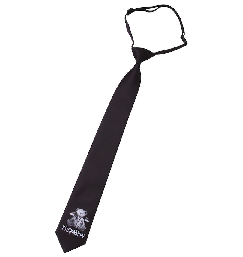 大きいサイズ メンズ PSYCHO NATION (サイコネーション) サイコベアネクタイ付半袖シャツ ネクタイ