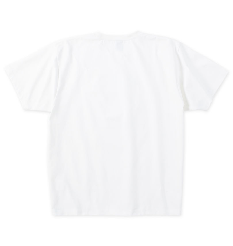 大きいサイズ メンズ b-one-soul (ビーワンソウル) DUCK DUDEエンボス半袖Tシャツ バックスタイル