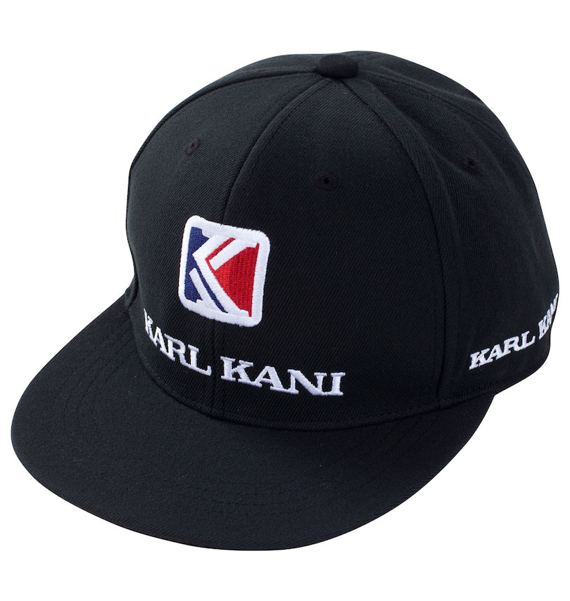 大きいサイズ メンズ KARL KANI (カール カナイ) ロゴ刺繍スナップバックキャップ 
