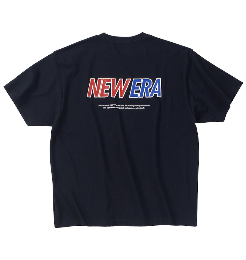 大きいサイズ メンズ NEW ERA (ニューエラ) PAロゴ半袖Tシャツ バックスタイル