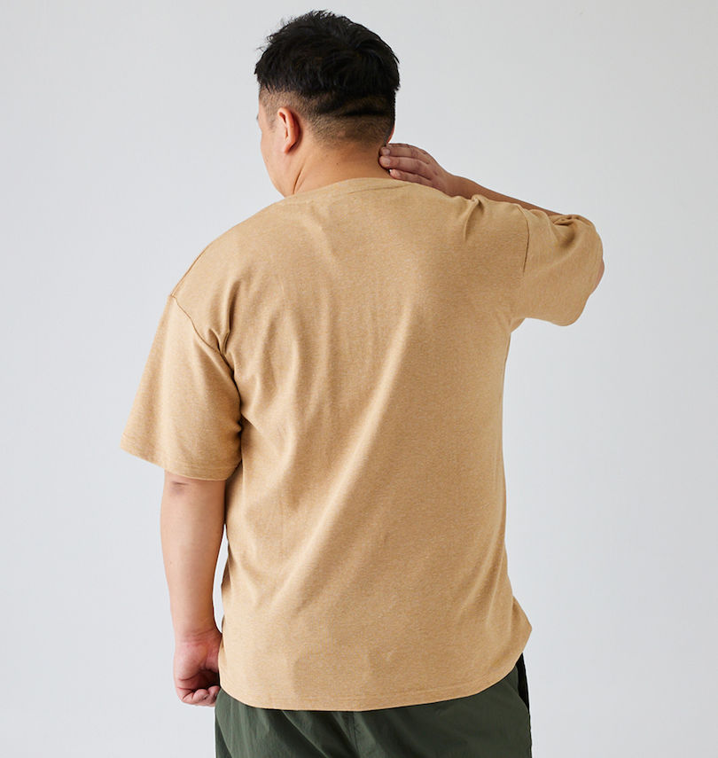 大きいサイズ メンズ Mc.S.P (エムシーエスピー) オーガニックコットンミジンボーダーVネック半袖Tシャツ 