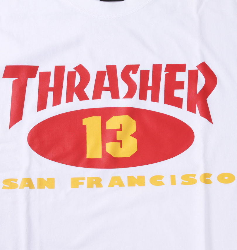 大きいサイズ メンズ THRASHER (スラッシャー) OLD OVAL13長袖Tシャツ 