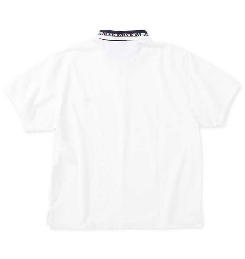大きいサイズ メンズ NEW ERA (ニューエラ) カラーロゴ半袖ポロシャツ バックスタイル