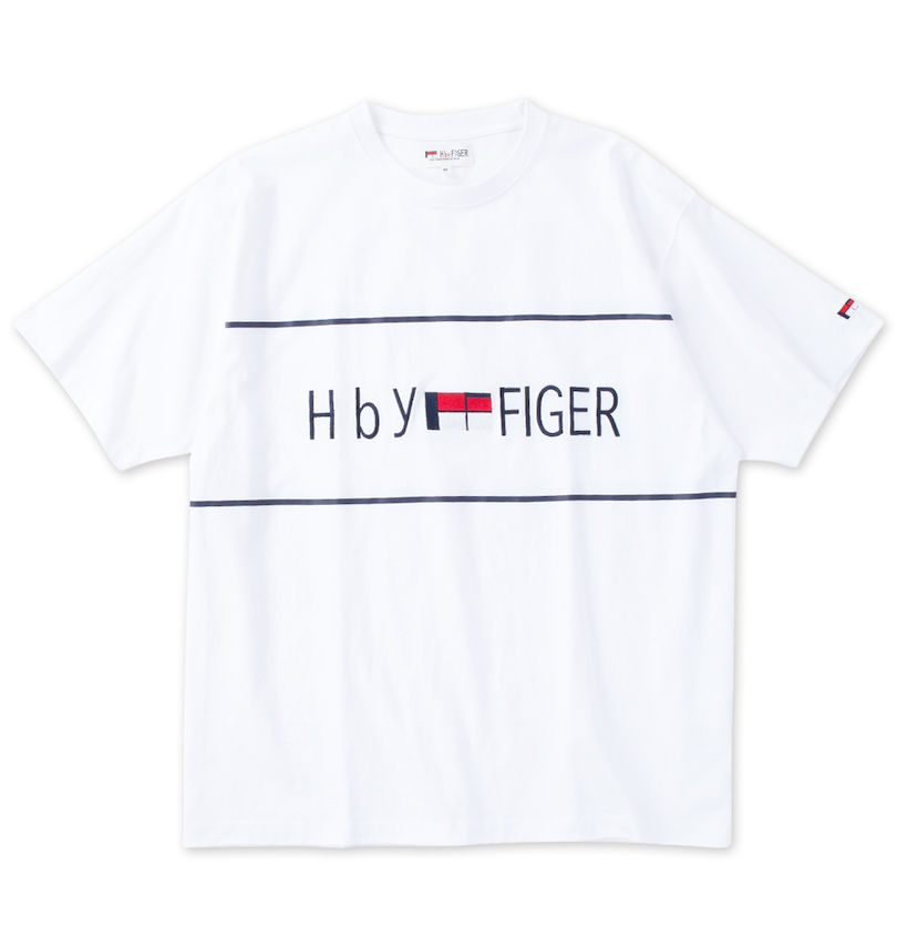 大きいサイズ メンズ H by FIGER (エイチバイフィガー) 天竺半袖Tシャツ 