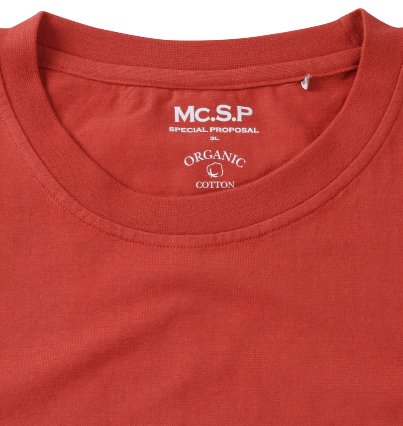 大きいサイズ メンズ Mc.S.P (エムシーエスピー) オーガニックコットンクルーネック長袖Tシャツ 