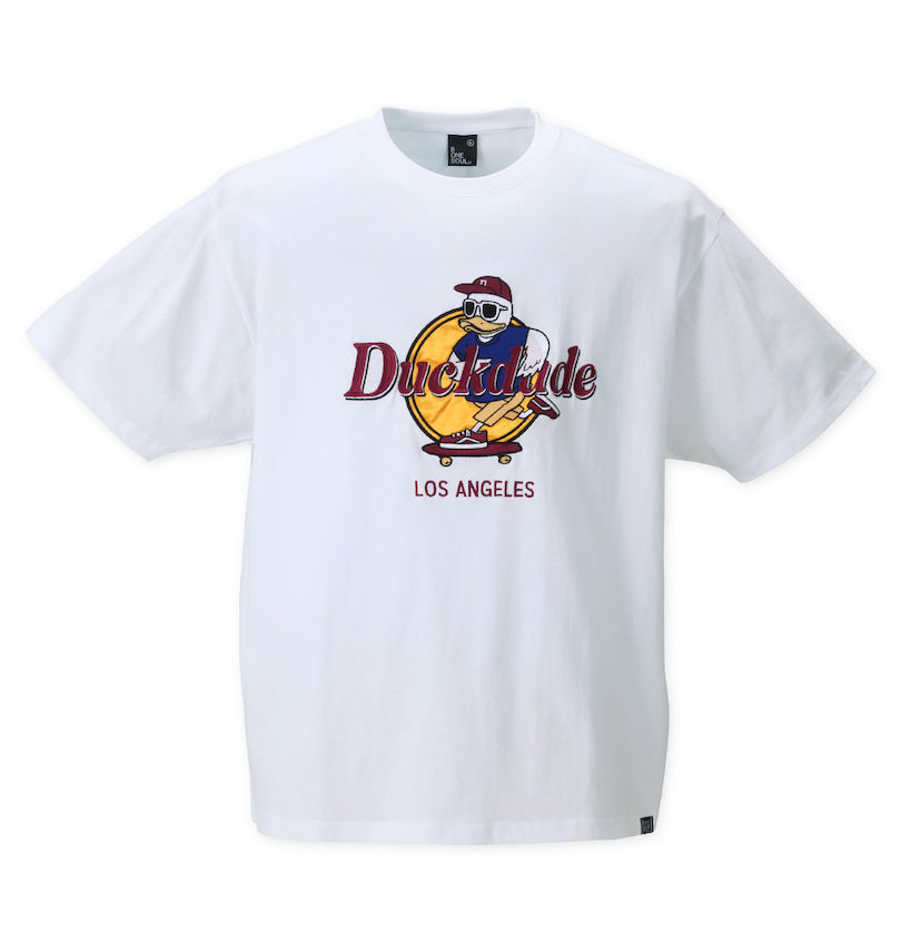 大きいサイズ メンズ b-one-soul (ビーワンソウル) DUCK DUDEハードダック半袖Tシャツ 
