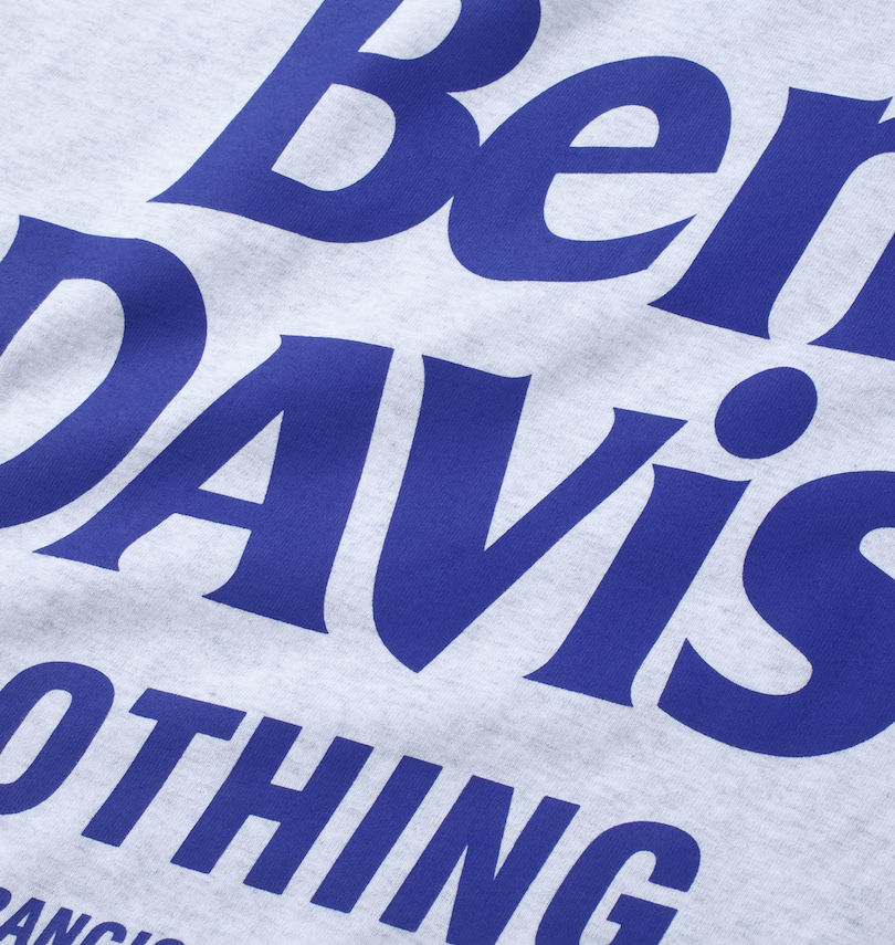 大きいサイズ メンズ BEN DAVIS (ベン デイビス) フロッキーロゴ半袖Tシャツ ラバープリント