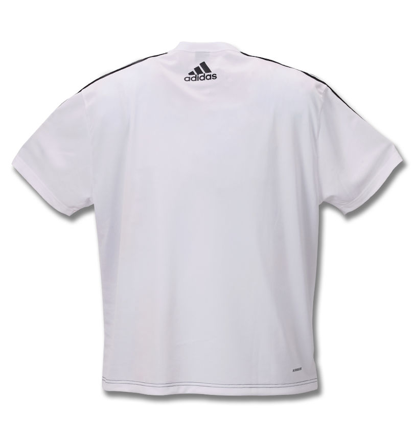 大きいサイズ メンズ adidas (アディダス) 切替半袖Tシャツ バックスタイル