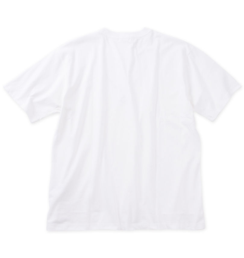 大きいサイズ メンズ CONVERSE (コンバース) ネックレス風プリント半袖Tシャツ バックスタイル