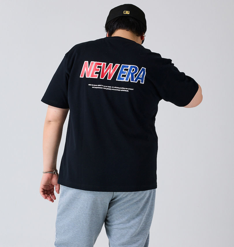 大きいサイズ メンズ NEW ERA (ニューエラ) PAロゴ半袖Tシャツ 
