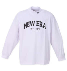 大きいサイズ メンズ NEW ERA®GOLF (ニューエラ®ゴルフ) アーチロゴハイカラーネック長袖Tシャツ
