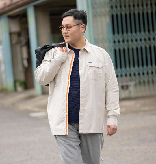 Columbia ランドロマーラインド長袖シャツを使った3Lサイズのコーディネート