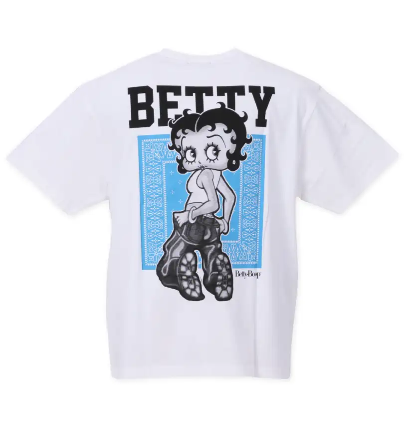 大きいサイズ 天竺プリント半袖Tシャツ | BETTY BOOP (ベティ ブープ