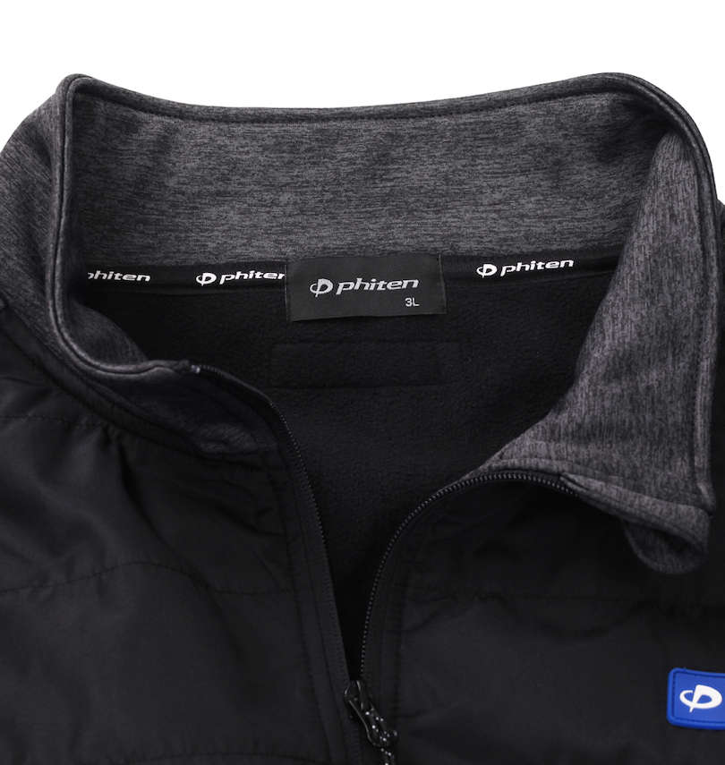 大きいサイズ メンズ Phiten (ファイテン) カチオン杢天竺マイクロフリースボンディングジャケット
                        