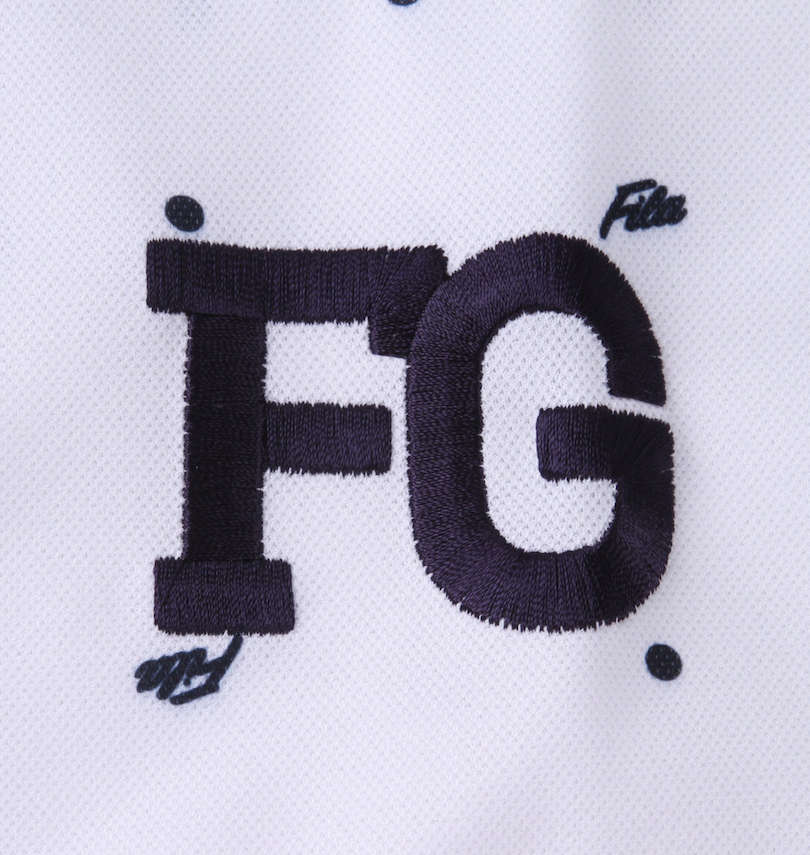 大きいサイズ メンズ FILA GOLF (フィラゴルフ) ドットプリント半袖シャツ
                        左胸刺繍