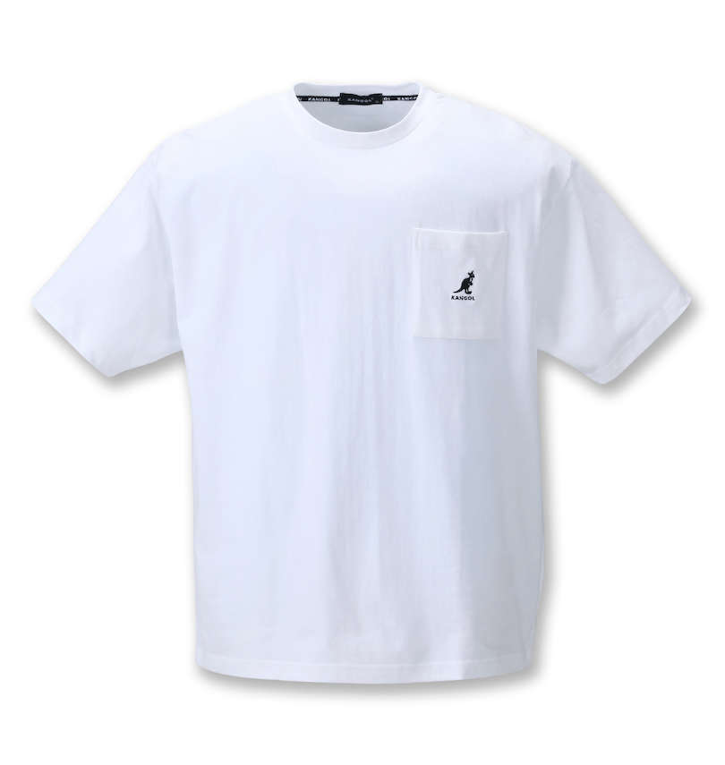 大きいサイズ メンズ KANGOL (カンゴール) 胸ポケット付ロゴプリント半袖Tシャツ
                        