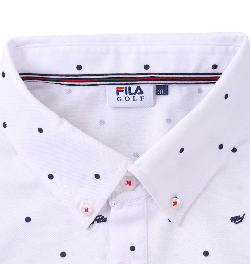 大きいサイズ メンズ FILA GOLF (フィラゴルフ) ドットプリント半袖シャツ
                        