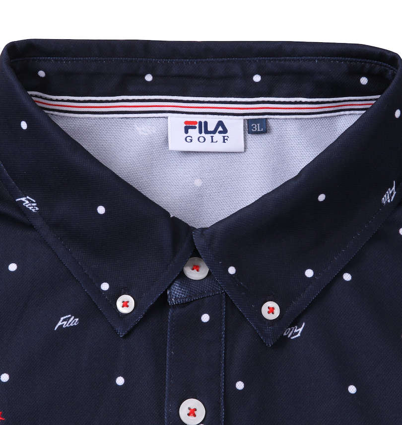 大きいサイズ メンズ FILA GOLF (フィラゴルフ) ドットプリント半袖シャツ
                        