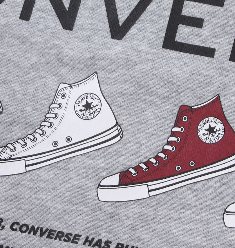 大きいサイズ メンズ CONVERSE (コンバース) 裏起毛プリントクルートレーナー
                        プリント