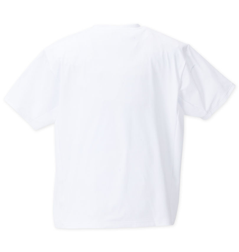 大きいサイズ メンズ MOVESPORT (ムーブスポーツ) SUNSCREEN TOUGHオーセンティックロゴ半袖Tシャツ
                        バックスタイル
