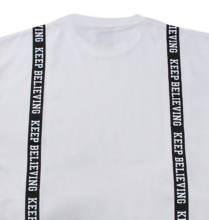 大きいサイズ メンズ SHOCK NINE (ショックナイン) ポンチテープ使いポケット付半袖Tシャツ
                        デザインテープ